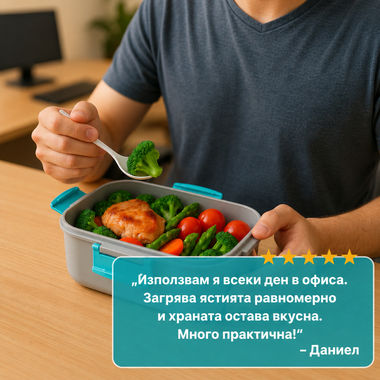 Електрическа кутия за храна 3 в 1 за подгряване на храна