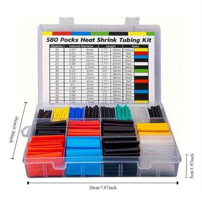 Комплект 580 Термоусадъчни Тръби