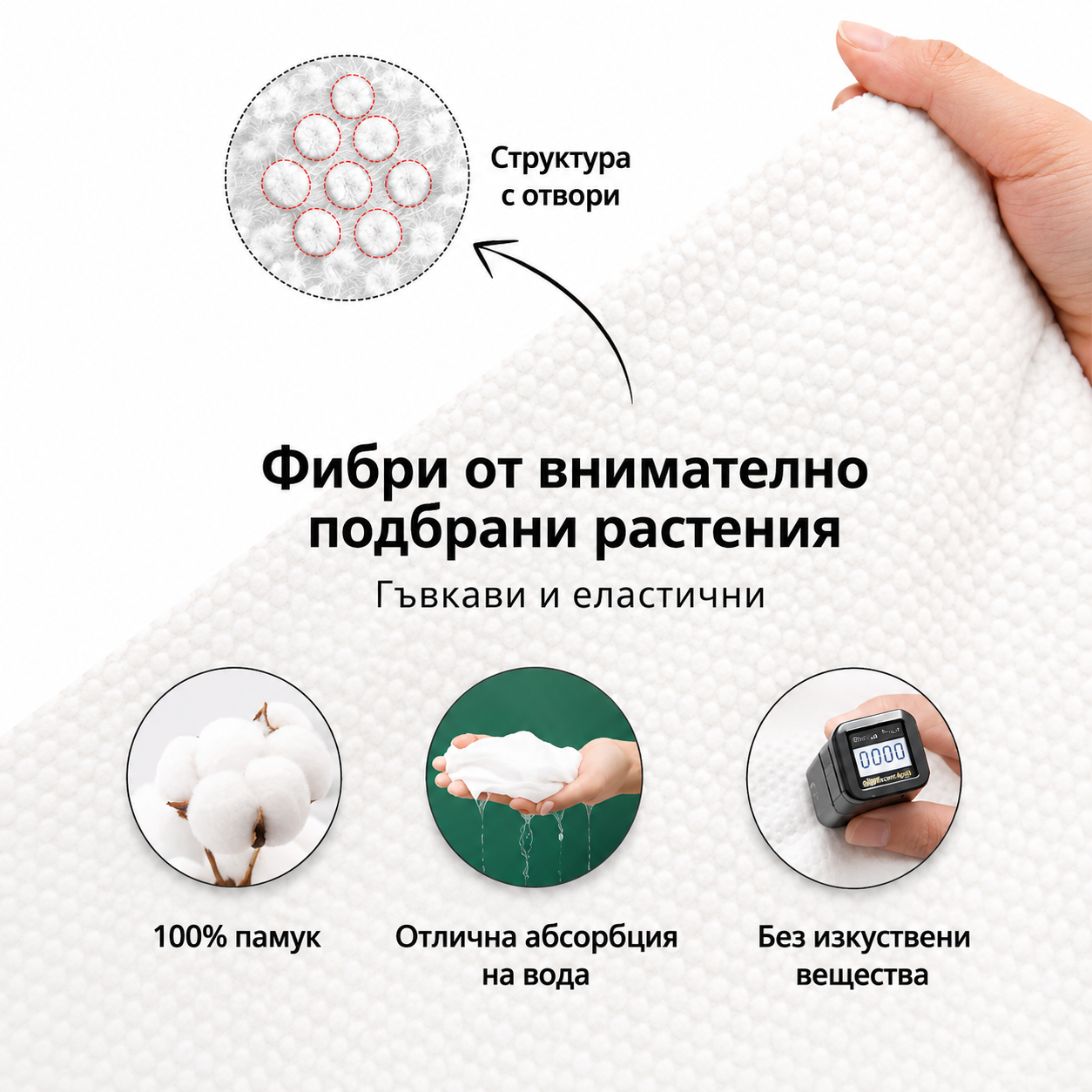 Комплект 5 големи разширяващи се кърпи